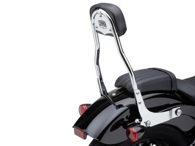 Short Quick Detachable Sissy Bar Kit - Chrome. Fits Deluxe, Heritage Classic, Softail Slim & Street Bob 2018up & Standard 2020up.
