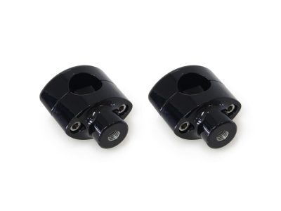 1-1/2in. Straight Two Piece Riser Kit - Gloss Black. Fits 1-1/4in. Handlebar