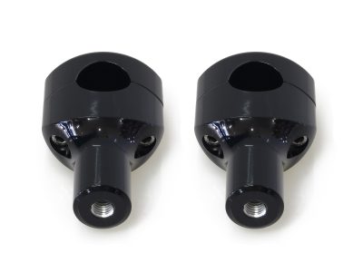 3in. Straight Two Piece Riser Kit - Gloss Black. Fits 1-1/4in. Handlebar