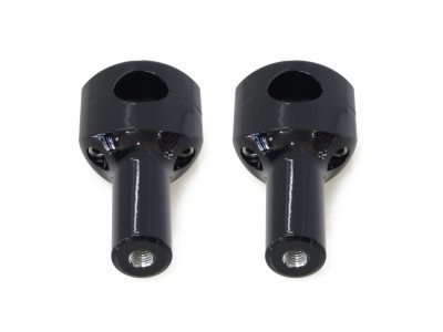 4in. Straight Two Piece Riser Kit - Gloss Black. Fits 1-1/4in. Handlebar