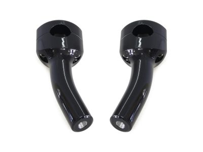 5.5in. Pullback Two Piece Riser Kit - Gloss Black. Fits 1-1/4in. Handlebar