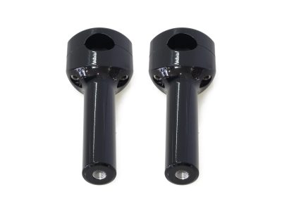6in. Straight Two Piece Riser Kit - Gloss Black. Fits 1-1/4in. Handlebar