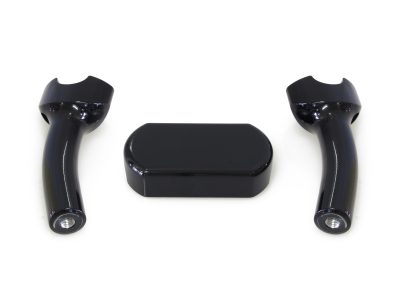5.5in. Pullback One Piece Riser Kit - Gloss Black. Fits 1-1/4in. Handlebar