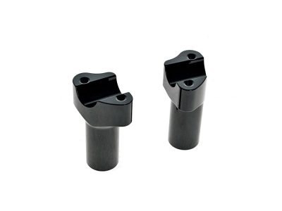3-1/2in. Tall Risers - Gloss Black. Fits 1in. Handlebar