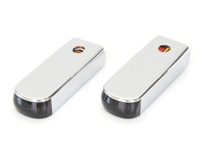 Strut Light Kit with Red Run/Brake & Amber Turn Signal - Chrome. Fits Heritage 2018up & Deluxe 2018-2020