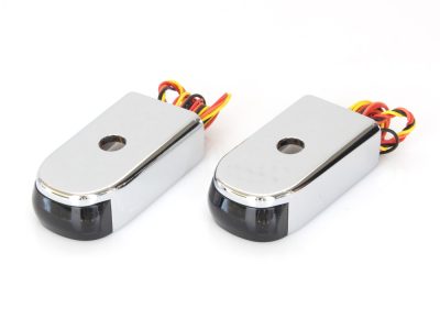 Strut Light Kit with Red Run/Brake & Amber Turn Signal - Chrome. Fits Sport Glide & Low Rider 2018up.