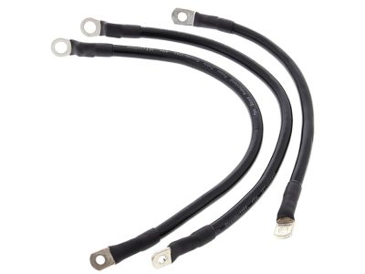 Battery Cable Kit - Black. Fits FXR 1982-1988.