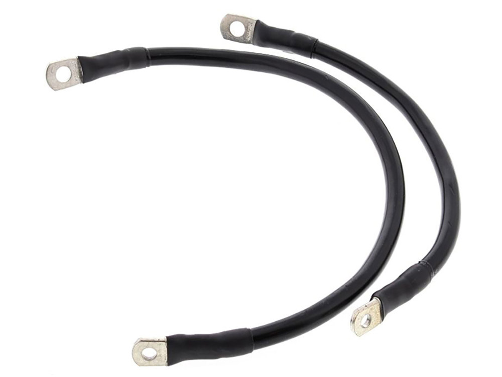Battery Cable Kit - Black. Fits Sportster 1981-2003.
