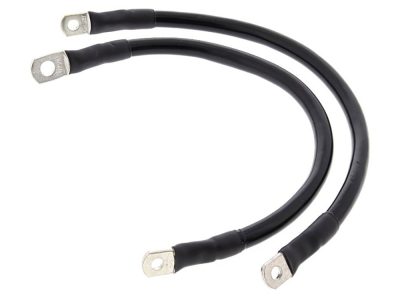 Battery Cable Kit - Black. Fits Sportster 2004-2009