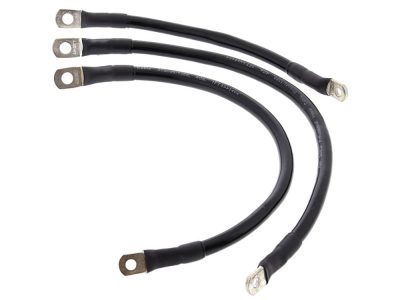 Battery Cable Kit - Black. Fits Dyna 2004-2009