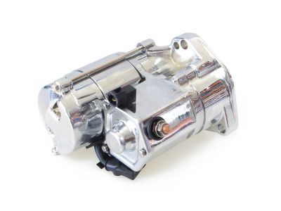 1.4kw Starter Motor - Chrome. Fits Big Twin 1989-2006