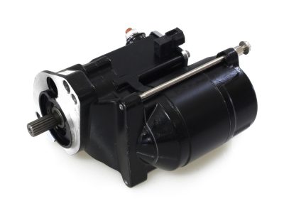 1.7kw Starter Motor - Black. Fits Big Twin 1989-2006
