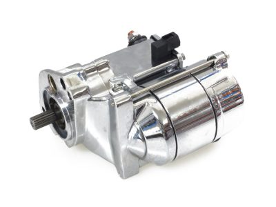 1.7kw Starter Motor - Chrome. Fits Big Twin 1989-2006