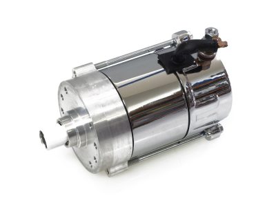1.4kw Hitachi Starter Motor - Chrome. Fits Most Big Twin 1970-1988 & Sportster 1974-1976