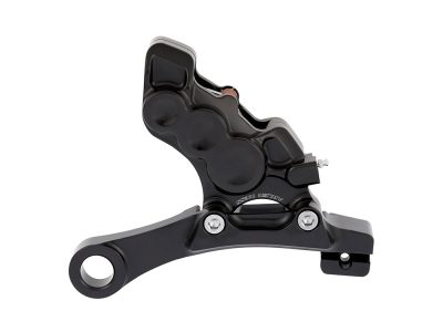 Right Hand Rear 6 Piston Caliper & Mounting Bracket - Black. Fits Touring 2008up