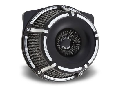 Slot Track Air Cleaner Kit - Black. Fits Sportster 1988-2021.