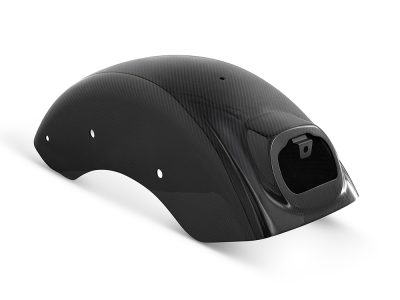 Carbon Rear Fender - Gloss Finish. Fits Softail Low Rider 2018-2020, Low Rider S 2020up & Low Rider ST 2022up