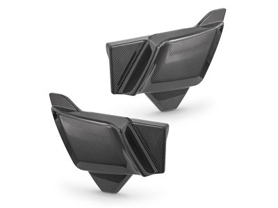 Carbon Side Covers - Gloss Finish. Fits CVO Touring 2023up, Street Glide & Road Glide 2024up, Touring 2025up