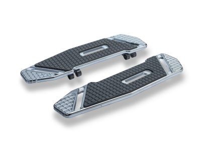 SpeedLiner Front Floorboards - Chrome. Fits FL Softail 2018up.