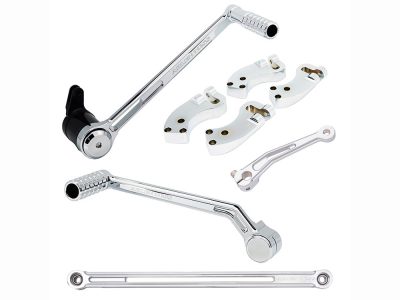 +3in. Extended Reach Foot Control Kit - Chrome. Fits Touring 2008up