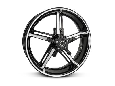18in. x 5.5in. Fat Factory 24 Replica Wheel - Gloss Black. Fits Touring 2024up