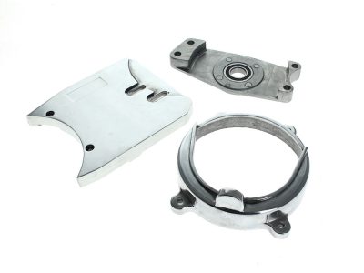 Complete Equalizer Motor Plate Kit - Cast Alloy. Fits Big Twin 4Spd Big Twin 1970-1984 with Rear Chain Drive