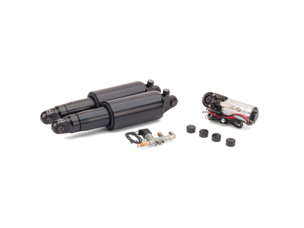 Adjustable Rear Air Shock Absorbers - Black. Fits Touring 2009up. - Image 2