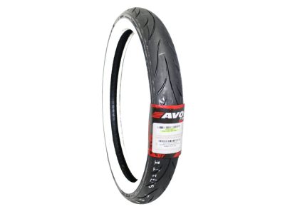 Avon Cobra Chrome 21in. Whitewall Front Tyre. MH90-21 AV91 WW.
