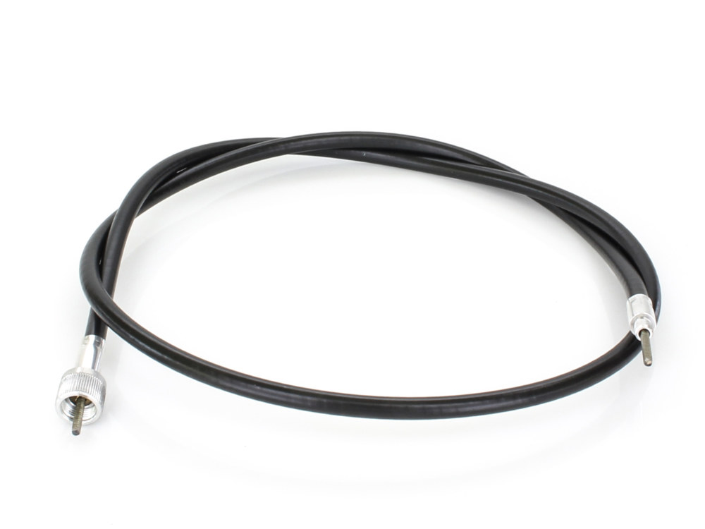 44in. Speedo Cable with 12mm Nut - Black Vinyl.