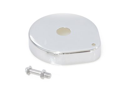 Kick Start Spring Cover - Chrome. Fits Big Twin 1936-1984.