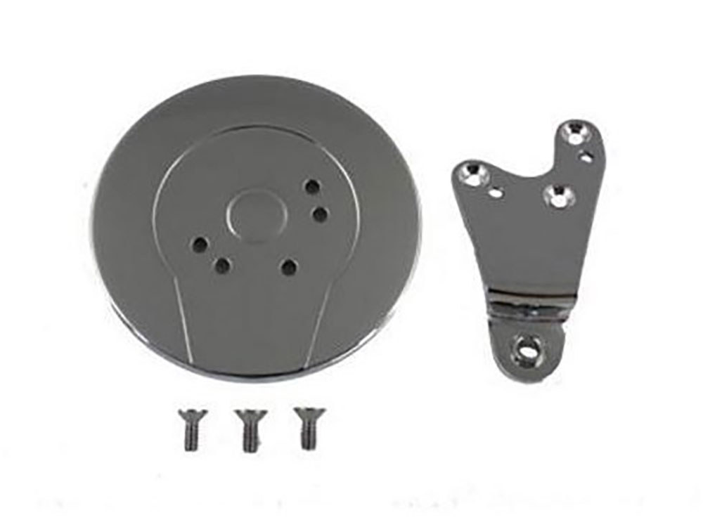 Dust Shield & Shift Lever Kit - Chrome. Fits FLH 1952-Early 1979 with 4 Speed Ratchet Lid Transmission. - Image 2