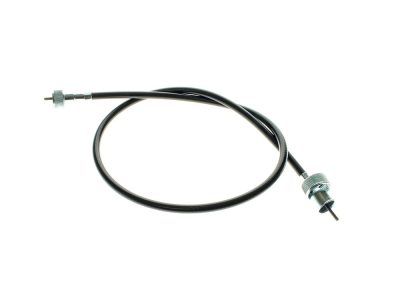 Transmission Drive Speedo Cable - Black Vinyl. Fits 4spd Big Twin Models with Transmission Speedo Drive. 35in. Long with 5/8-18in. Nut.
