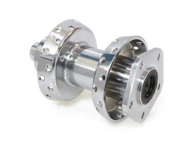 Front Wheel Hub - Chrome. Fits Softail 1984-1999, FXWG 1984-1986 & Dyna Wide Glide 1993-1999 Models.