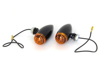 Mini Stretch Bullet Turn Signal - Gloss Black.