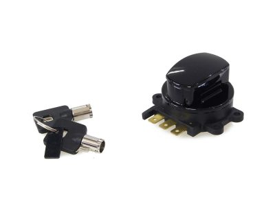 Ignition Switch - Gloss Black. Fits Softail 1996-2002, Road King 1994-2002 & Dyna Wide Glide 1993-2002.