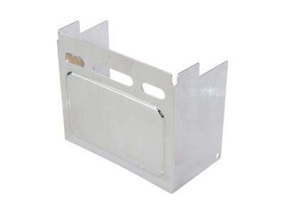 Battery Side Cover - Chrome. Fits Dyna 1991-1996