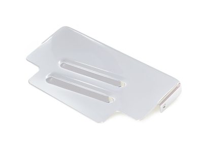 Battery Top Cover - Chrome. Fits Dyna 1991-1996.