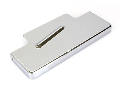 Battery Top Cover - Chrome. Fits Dyna 1997-2005.