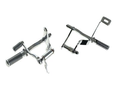 Forward Controls with O-Ring Footpegs - Chrome. Fits Sportster 1986-1990