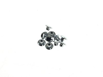 1/4in. (6mm) Hole Plugs - Chrome. Sold as a Pack of 10.