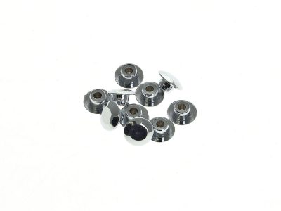 3/8in. (10mm) Hole Plugs - Chrome. Pack of 10.