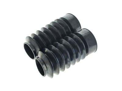 49mm Rubber Fork Boot Gaiters - Black. Fits Dyna 2006-2017