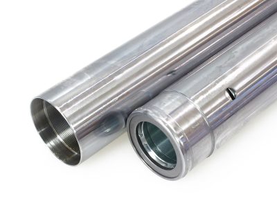 Hard Chrome Fork Tubes. +6in. Oversize. Fits Softail Models 2018up