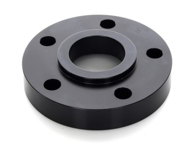 3/4in. Pulley Spacer with Lip. Fits H-D 2000up Wheels. Gloss Black.