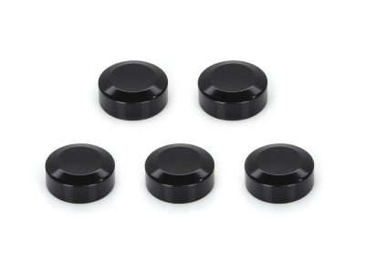 Rear Pulley Sprocket Bolt Covers - Black - Pack of 5.