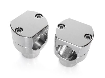 1-1/2in. Tall Billet Risers - Chrome. Fits 1-1/2in. Handlebars.