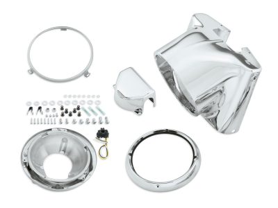 Freight Train Nacelle - Chrome. Fits FL Softail 1986-2017.