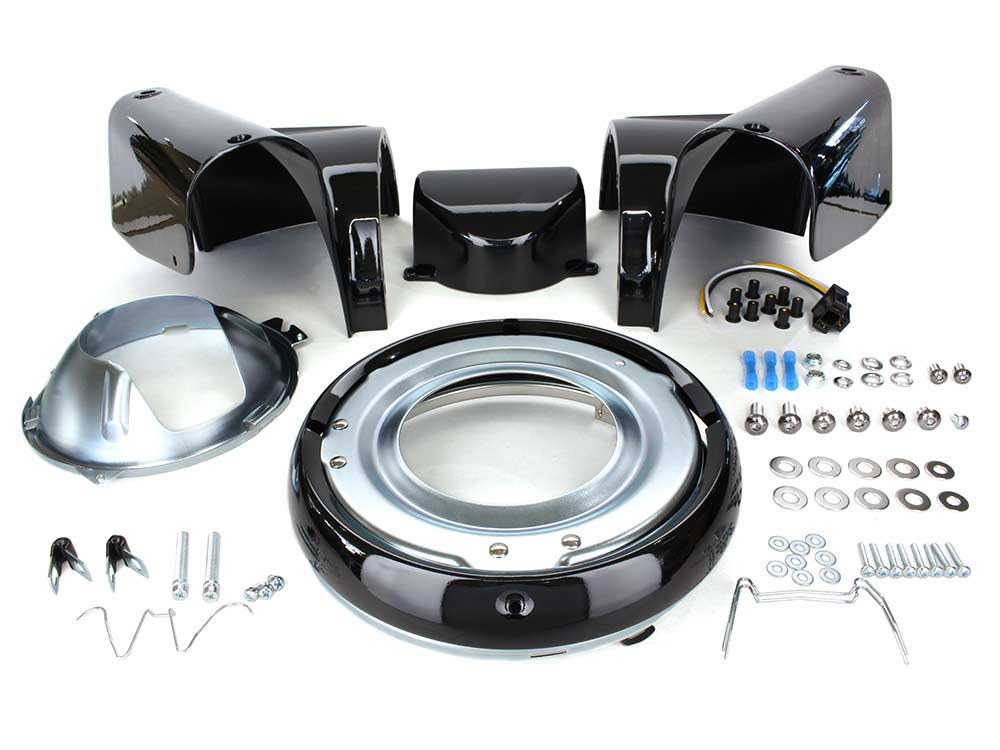 Freight Train Nacelle - Gloss Black. Fits FL Softail 1986-2017. - Image 3