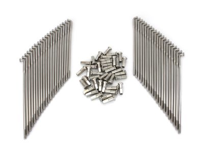 16in. Spokes - Stainless Steel. Fits Original Style H-D Deep Drop Center Rim when used in conjunction with 1997up H-D style Rear Hub or H-D Style Wide Glide Front Hub.