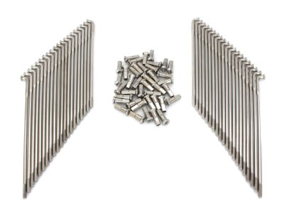 17in. Stainless Steel Spokes; Fits the Genuine H-D Smooth Profile Rim  when used in conjunction with 1997up H-D style Rear Hub or H-D Style Wide Glide Front Hub.